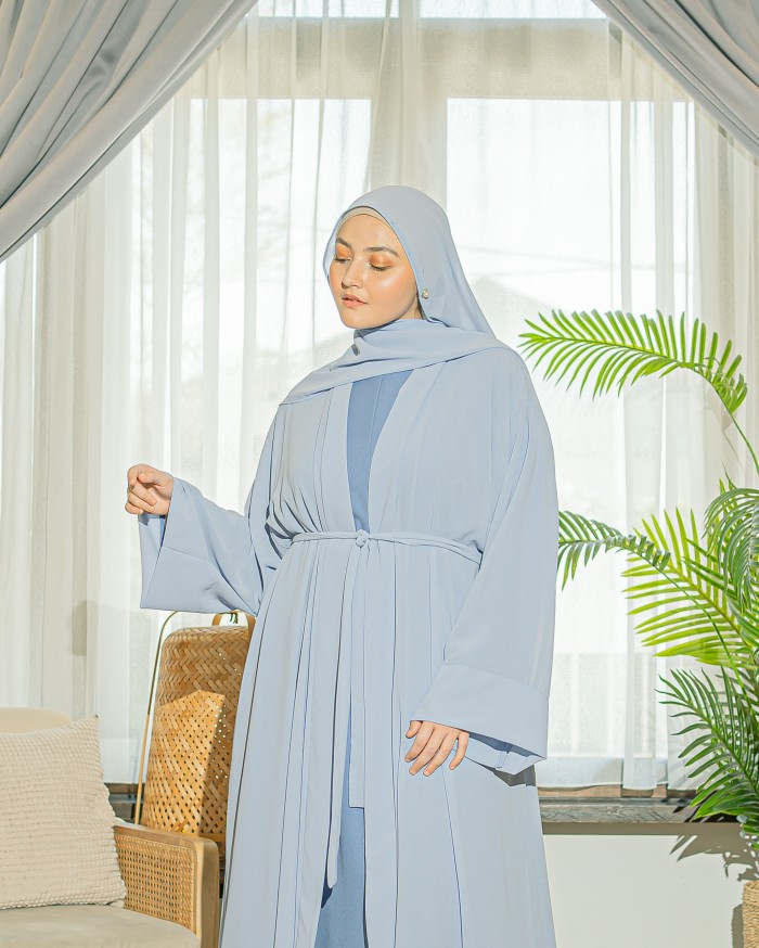 Ammara Abaya Dress (Powder Blue)